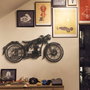 Wallity Cafe Racer - APT222LS Accesorio de Pared de Metal Decorativo Negro